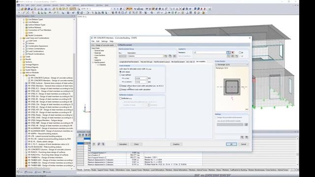 [EN] Расчет железобетонных элементов по норме ACI 318-14 в программе RFEM (США)