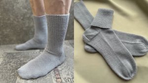 Мужские носки спицами с расчетами на все размеры
