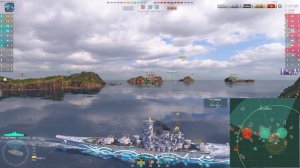 Battleship ARP Yamato on map Loop, 341k damage - World of Warships