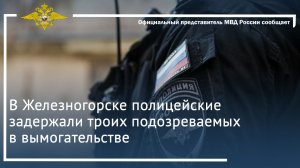 В Железногорске полицейские задержали троих подозреваемых в вымогательстве