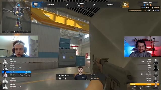 КОМАНДА БУСТЕРА ИГРАЕТ ПЕРВЫЙ HLTV МАТЧ / GUN5 vs INSILIO КАРТА 1 / BUSTER ROFLS смотреть онлайн