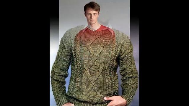 Свитер с оленями мужской