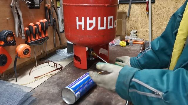 Заправка газового баллончика из большого баллона, это просто! смотреть онлайн
