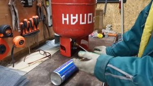 Заправка газового баллончика из большого баллона, это просто!