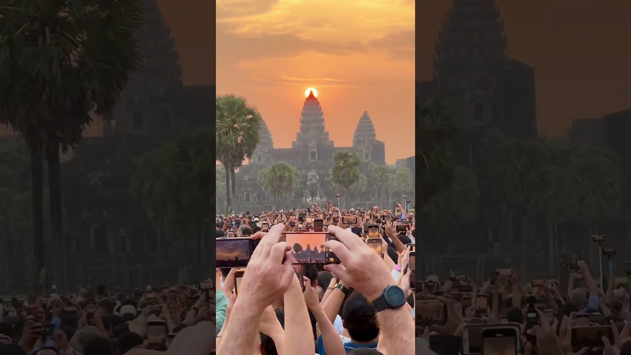 Весеннее равноденствие в Ангкор вате #камбоджа смотреть онлайн