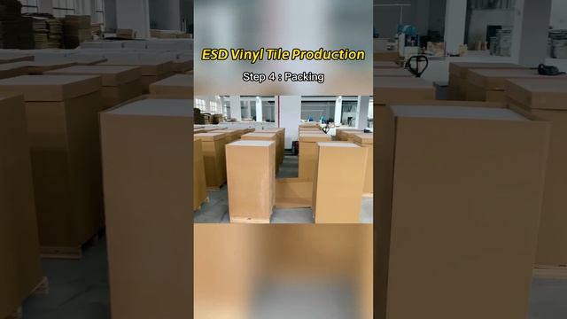 Packing of Conductive PVC Tiles/ESD flooring #pvcflooring #vinylflooring