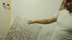 декоративная стенка из акриловой шпаклевки