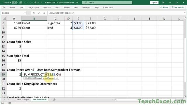 SUMPRODUCT in Excel - Introduction to Intermediate смотреть онлайн