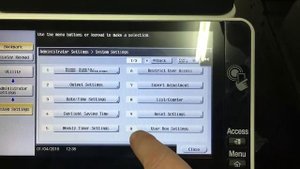 Konica Minolta bizhub: Enable Scan to USB