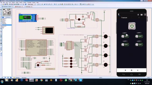 VIRTUINO & PROTEUS - First project смотреть онлайн