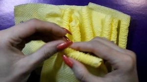 Розочка из салфетки почти как живая!