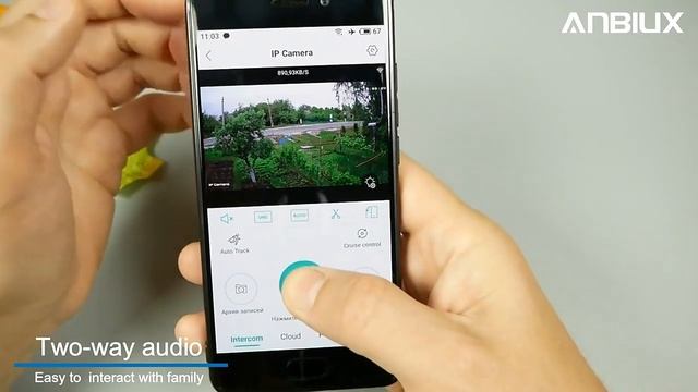 Поворотная умная камера видео наблюдения ANBIUX смотреть онлайн