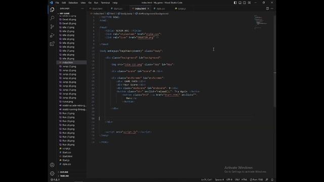 JavaScript 2D Game Development | Java institute| sasith hansara  #html #css # JavaScript