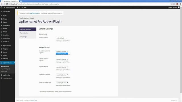Configuration Panel Eventful Theme (Pro Add-on) смотреть онлайн