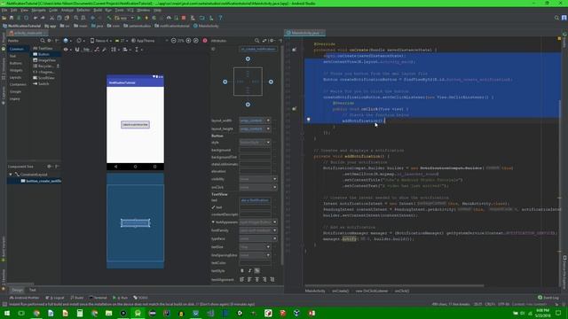 How to create a notification in Android Studio смотреть онлайн