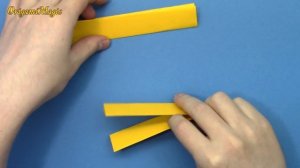 Как сделать Нож из бумаги без клея и ножниц легко и просто | Оригами Оружие своими руками