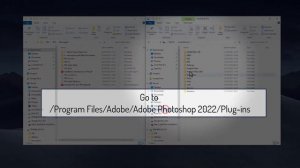 How to install Photoshop CCX plugins manually ◼ Windows