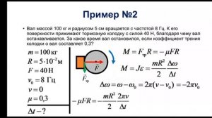 Основное уравнение динамики вращательного движения