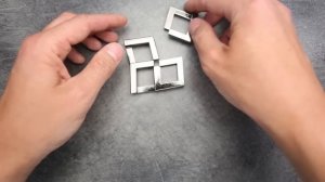 Quartet puzzle by Hanayama SOLVED. Easiest solution + 2 different solutions