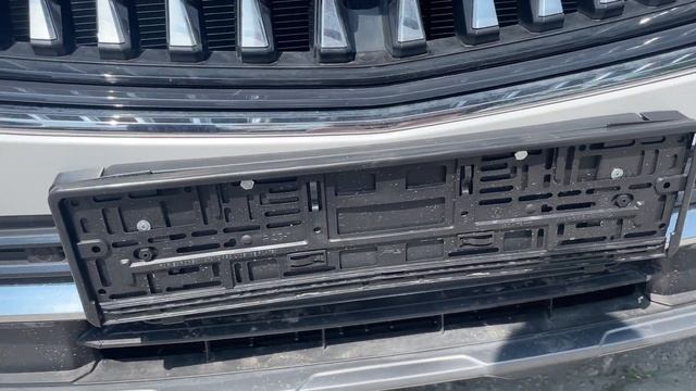 Адаптер рамки номерного знака Geely Monjaro. смотреть онлайн