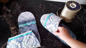 Как сшить комнатные тапочки своими руками/МК