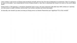 DevOps & SysAdmins: Securing Erlang / Ubuntu server