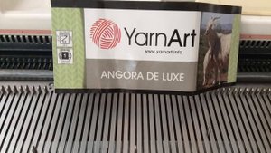 Ангора белая Обзор на бесплатный МК по вязанию на вязальной машине (knitting machine)