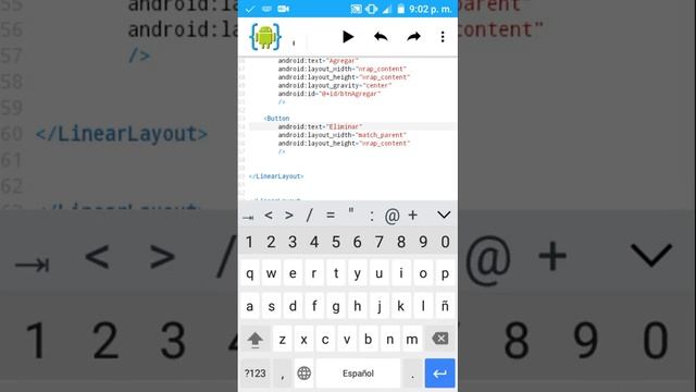AIDE Programando desde tu Android. Tutorial TableLayout Parte 2