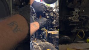 Cat 300 mini excavator fuel filter service replacement