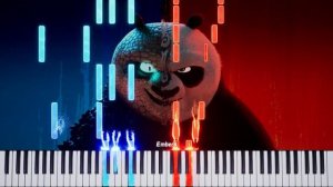 Kung Fu Panda 4 - Hit Me Baby One More Time - Piano Tutorial Synthesia