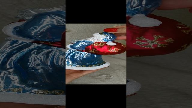 Арт. A1972   Распаковка Формовая игрушка из Польши «Дед Мороз»