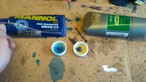 Реакция тормозной жидкости Дот 4 со смазкой шрус-4 и MANNOL 8100