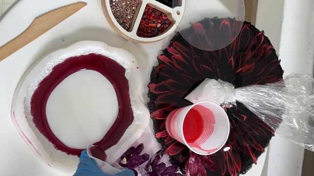 Подстаканник из эпоксидной смолы каплями смотреть онлайн