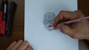 рисование Как рисовать Капитана Америку Рисование рисовать карандашом .... Рисовать Капитана Америк