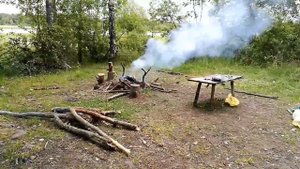 Газовый баллон в костер