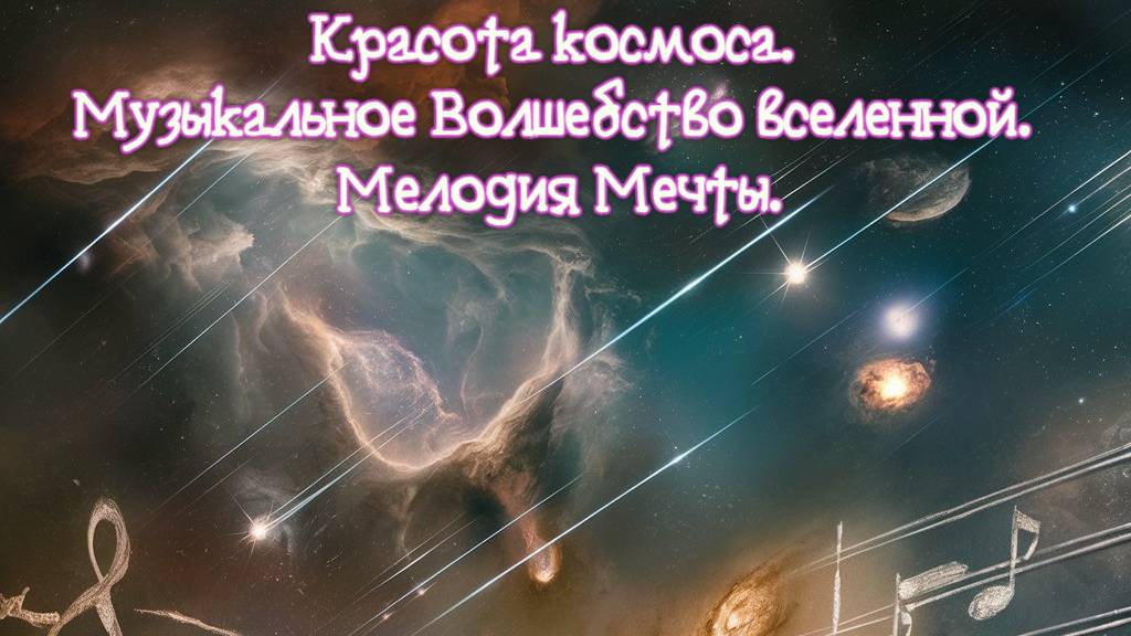 Музыкальное волшебство вселенной. Красота космоса. 
Мелодия Мечты. Премьера трека!!!