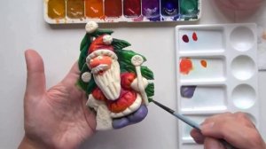 Мастер-класс по изобразительному искусству "Роспись Дедушки Мороза"