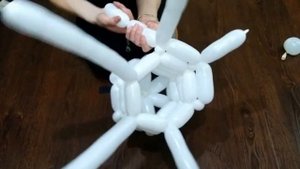 Как сделать корзину из шаров ,для цветов из шариков ШДМ/flower vase from balls from balls
