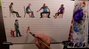 Рисуем Людей Акварелью