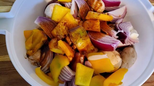 Шашлычки из шампиньонов. mushroom skewers.@рецепты от бабушки Лены. смотреть онлайн