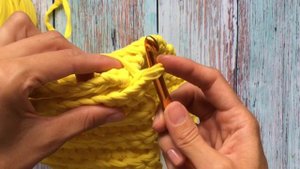 Сумка-ракушка из трикотажной пряжи. Мастер-класс