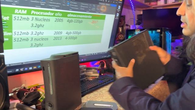 Xbox 360 fat vs Slim vs Slim e / comparación básica смотреть онлайн