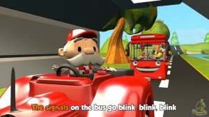 Wheels on the Bus Go Round and Round # Песенки на английском для заучивания.