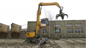 самый популярный перегружатель LIEBHERR LH 30 M ( A 924 ) в работе с грейфером