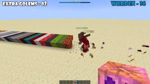 Warden vs All Extra GOLEM / Minecraft Mob Battle - TNT Golem - BEDROCK Golem