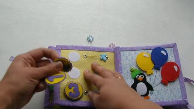 Книжка-малышка, Quietbook, Developing book, handmade book, minibook for children смотреть онлайн