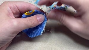 Новогодний шар из бисера | Часть 5 || Совместное плетение