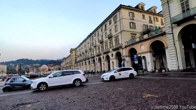 Turin, Italy. A Walk Around the Great Piazza Vittorio Veneto and the River
