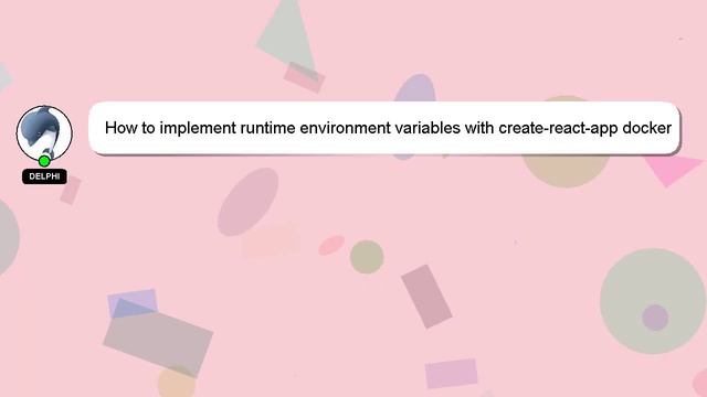 How to implement runtime environment variables with createreactapp docker and nginx? смотреть онлайн
