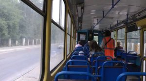 Поездка в  трамвае 10 маршрута в г. Твери